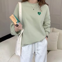 [자체제작] 에프하트 자수 맨투맨