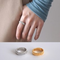 딩동샵 유니크한 볼륨 스트라이프 볼드한 포인트 패션 반지