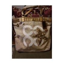 코치 오드리 쥬얼 리조트 샌드 앤 웨이브 스타피시 백 크로스백 시그니처