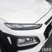 [가오] 코나 전용 본넷 라이트 카본 포인트 튜닝 랩핑 스티커 인테리어 데칼 몰딩 용품, 유광블루카본