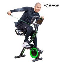 숀리 박스훼손 엑스바이크 오브제 실내 자전거 G7 유산소 운동 기구 바이크 접이식 와이드형, 블랙그린, 1.블랙그린