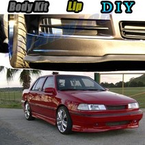 Dodge Brisa Attitude Bimantara Tune 자동차 수정 바디 키트 VIP Hella Flush Lips 용 자동차 범퍼 립 프론트 스포일러 스커트 디플, 보여진 바와 같이, 1개