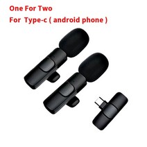 강의용무선마이크 무선기가폰 강의용마이크 무선 lavalier 마이크 for phone, 둘 중 하나 C 유형