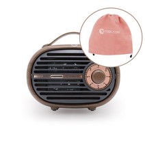 따뜻한 미니 온풍기 월넛 색상 툴콘 PTC 미니 팬히터 타이머기능 추가 TCP-1000TM 사무용 캠핑용 발난로
