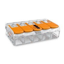 와고 221 시리즈 221-415B (4 mm2 / 5폴) 모든 전선 타입용 와이어 커넥터 (25 EA/BOX)