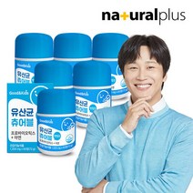 굿앤키즈 맛있게 씹어먹는 유산균 60정 6통(12개월분) 아연함유, 단품, 단품