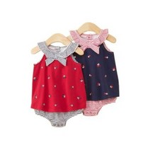 스트라이프 마린 원피스 룸퍼 (3-24개월) 202070 B12-18개월