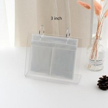 콜북 1단 2단 귀여운 포카 제작 포토 북 35 인치 데스크탑 사진 앨범 아크릴 폴라로이드 인스탁스 루스 리프 홈 인테리어 스타 엽서 포토카드 홀드, 3 inch photo album