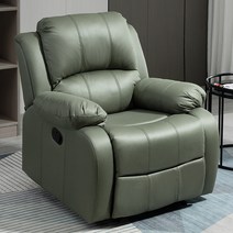 무중력 전동 1인용 리클라이너 소파 다기능 매니큐어 전기 리클라이닝 컴퓨터 영화 거실 의자, 전동 듀얼모터 180도 진동마사지, 12다크그린