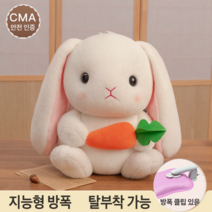 탈부착식 손난로 인형 겨울 충전식 뽀글이 장난감 온수팩 손난로 뽀글이, 화이트 빅 귀