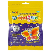 아모스 탱탱 아이클레이50g, 보라, 1개