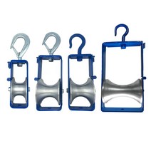 전선도르래 후크형 고리형 65mm 90mm 200mm 포설공구 전설공구 케이블공사, 국산도르래90mm-후크형
