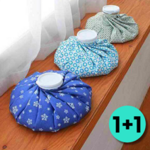 1+1 골프 얼음주머니 가벼운 스포츠 쿨링 냉찜질팩 PVC방수코팅 얼음팩, 2 눈꽃 화이트, 소 + 중, 1개