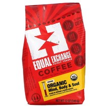 유기농 커피 마인드 바디 소울 그라운드 미디엄 로스트 12 oz(340 g)