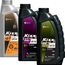킥스파오 Kixx PAO G1 5W20 5W30 5W40 1L 합성 가솔린 LPG 디젤 엔진오일, 1통, Kixx G1 FE 5W-20 1L