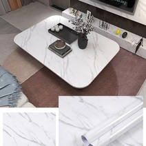 [롱사이즈 60cm X 500cm] 주방 대리석 기름 오염방지 시트지 주방타일 싱크대 벽 주방 테이블 식탁스티커, 크랙블랙