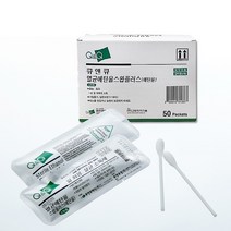큐앤큐 멸균 에탄올 스틱스왑 50포(100개) 알콜 소독면봉, 단품
