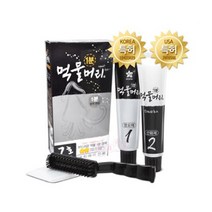 먹물머리 1분 새치 염색약, 흑갈색, 3개