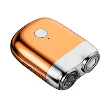 바다 휴개용 미니 면도기 방수 무선면도기 USB-C 타입충전 휴대용 남편 선물 남친 선물, 오렌지