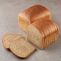 [오브진베이커리] 100통밀식빵 half / whole 천연발효종 사용 100% 통밀로 만든 건강 비건 식빵, 1개, 350g