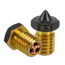 3D프린터필라멘트 3/2/1pcs CHT 노즐 E3D V6/MK8/V6 PTFE 황동 구리 0.2/0.3/0.4mm 흐름 압출기 1.75mm Hot, 05 0.6mm_07 3Pcs MK8