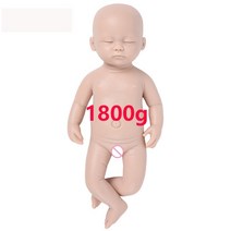 IVITA 100% 전신 실리콘 Reborn Baby Doll Unpainted 미완성 현실적인 인형 Lifelike Newborn DIY Blank Toys Kit, 03 38cm(15inch) Girl