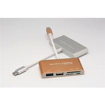 유형-c 5-in -1 도킹 스테이션 USB 3.0 HUB SD TF 카드 리더 마이크로 전원 공급 장치, 골든 타입-c 확장 3.0 USB SD/TF