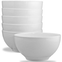 Calypso Basics by Reston Lloyd 멜라민 그릇 6개 세트 화이트 3554033209, Cereal Bowl