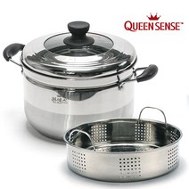 퀸센스 스텐 인덕션 찜 스팀쿠커 26cm, 상세설명 참조, 없음