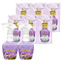 꽃담초 섬유탈취제 자스민 400ml 2개+리필 320ml 6개, 1세트