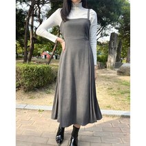 나인포시즌 울링 10월 11월 결혼식 하객룩 뷔스티에 아코디언 플리츠 주름 플레어 롱 원피스