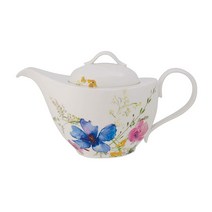 Villeroy Boch Mariefleur 기본 찻주전자 9568g33온스 화이트멀티컬러, White/Multicolored_Milk jug