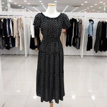 [AK PLAZA] [밸리걸]도트 패턴 롱 원피스(394410)