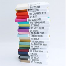 이노웍스 패브릭 노트 라인드 맥시 포켓 수첩 다이어리 유선 양장 제본 22컬러, 10.베이비핑크