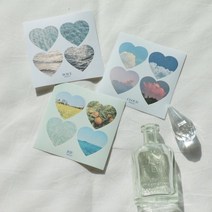 갓샵 다꾸 하트 스티커 4pcs 5장 세트, 15.Cafe