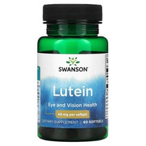 스완슨 Swanson 루테인 40mg 소프트젤 60정, 10 mg, 1개, 60 소프트젤