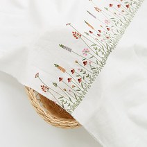 면20수 광목 자수원단] 꽃가든