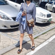 매직클로젯 여성의류가을 쉬폰 잔꽃무늬 여리여리 여성 플라워 긴팔 미니 원피스원피스 블라우스