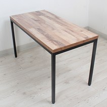 식당테이블 700x1000 4인 업소용 식탁 사각 카페 탁자 거실테이블 주문제작 스틸프레임 30각검정다리 lpm상판 높이변경가능 다리색상변경가능(화이트 실버 골드 진골드 진그레이), 01.빈티지