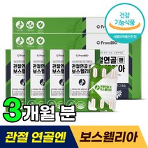 식약처 인증 프롬바이오 관절 연골 엔 보스웰리아 보스웰릭산 보스 엘리아 엘니아 웰니아 관절연골앤 건강 영양제 프로 바이오 홈쇼핑 방송 이병헌 티비 광고 선전 식약청 건강 식품, 30정 x 6박스 (3개월분)