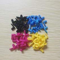 Ciss 액세서리 프린터 리필 잉크 카트리지 12x4mm Liangong 부품 실리콘 고무 플매트 카펫 러그 연속 공급 시스템 용, [01] 1set4 pirces