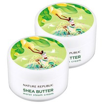 네이처리퍼블릭 쉐어버터 스팀크림 모이스트 중건성용, 100ml, 2개