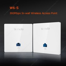 네트워킹 액세스 Tenda W6-S N300 벽 무선 액세스 포인트 실내 WiFi AP 클라이언트 + IEEE 802.11n/g/b PoE, 한개옵션0