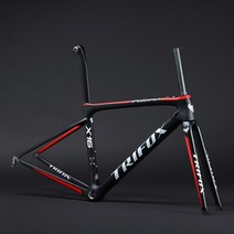 l 68mm 자전거 사용 가능 크기 700c (444952545658 cm) 로드 바이크 카본 바이크 trifox 자전거 v 브레이크 바이시클, 빨간색과 검은색 매트, 52cm