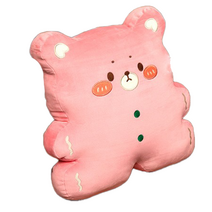 네이처타임즈 쿠키곰 인형 베개 담요쿠션 바디필로우, 핑크 마카롱 쿠키