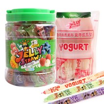 젤리 스트로우/요구르트맛 혼합, 톡젤리 복숭아맛