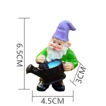 정원조형물 드워프 마이크로 풍경 재미있는 미니어처 야외 입상 장식 소품 잔디 베란다용 수공예, 3.B