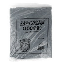 쓰레기 봉투 100L 50매 90X110CM 흑색 분리수거 비닐, 상세페이지 참조