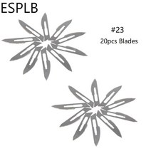 카빙나이프 20pcs no.1120212223 칼 블레이드 스테인레스 스틸 외과 메스 조각 나무 조각 교체 블레이드, 20개 23호