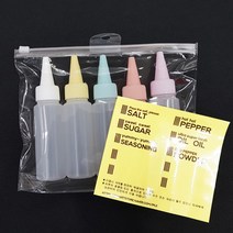 엔젤하우스 국내해외 여행 휴대용 글램핑 캠핑양념통 말랑이용기, B.원터치캡 세트